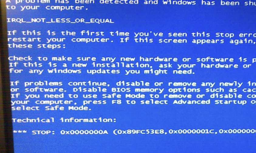 電腦藍屏代碼大全