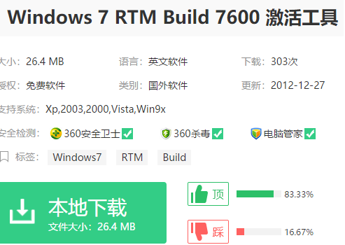 win7 7600激活工具