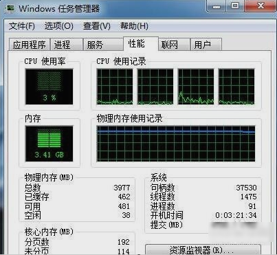 win7cpu使用率 win7cpu使用率
